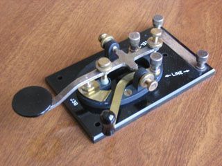 Millions of operators sent their first Morse Code using a J-38 straight key like this one.